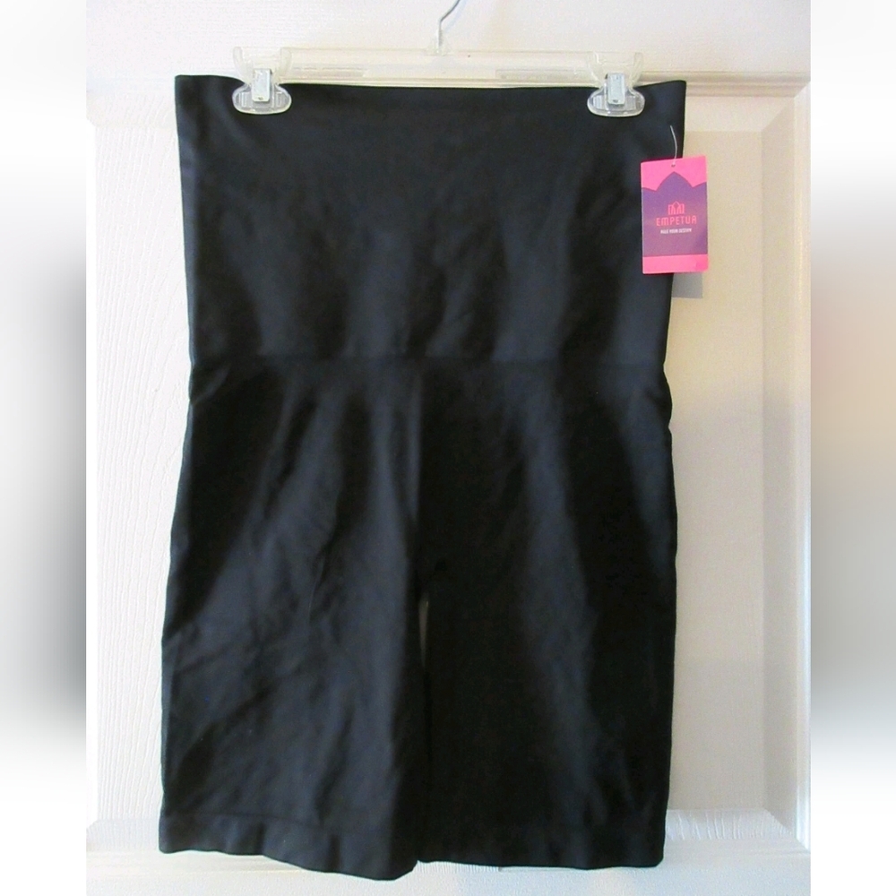 High-Waist Black Shaping Shorts - Women Intimates
